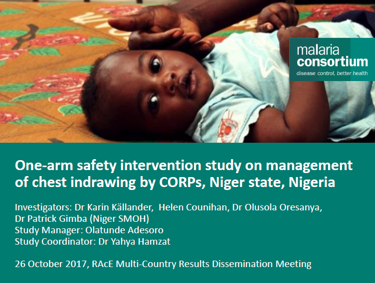 Onearm Safety Intervention Study on Management of Chest Indrawing by